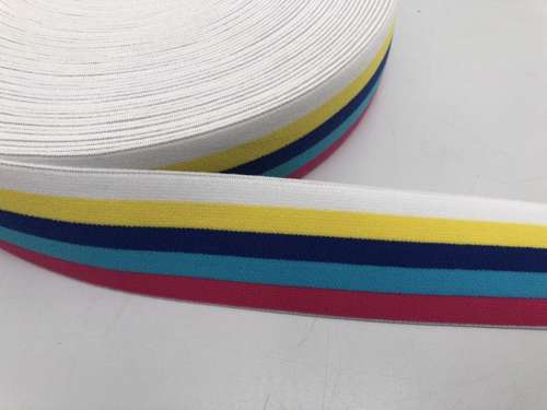 Blød elastik til undertøj - 4 cm i brede striber i friske farver